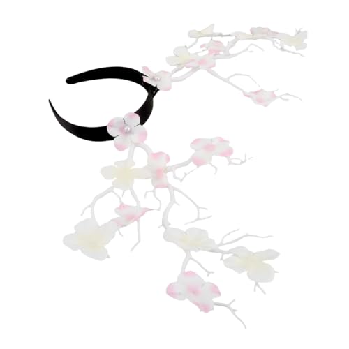 TOGEVAL Übertriebener Zweig Kopfschmuck Stirnband Haargummis Haarschmuck Für Mädchen Teeparty Kopfschmuck Chinesischer Hanfu Haarschmuck Karnevals Haarbänder Braut Kopfbedeckung von TOGEVAL
