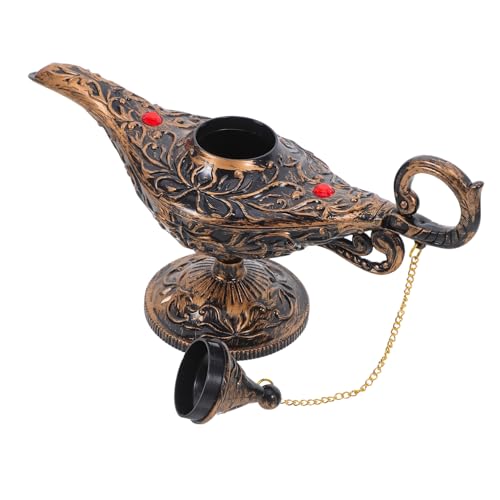 TOGEVAL Vintage Arabian Lamp Statue aus Bronze Dekorative Party Deko und Cosplay Requisite Vielseitig für Halloween Hochzeit Kindergeburtstag und Themenfeste Arabische Kostüm Requisite TOGEVAL Vintage Arabian Lamp Statue aus Bronze Dekorative Party Deko und Cosplay Requisite Vielseitig für Halloween Hochzeit Kindergeburtstag und Themenfeste Arabische Kostüm Requisite von TOGEVAL