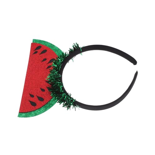 TOGEVAL Wassermelonen Haarband Elastischer Haarschmuck für Damen und Lustiges Accessoire für Partys Fotografie und Alltagsnutzung Charmantes Wassermelonen Design Hochwertige Verarbeitung von TOGEVAL