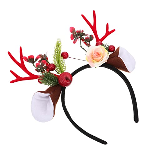 TOGEVAL Weihnachtliches Stirnband Mit Elchgeweih Design Haaraccessoire Für Festliche Anlässe Für Weihnachtsfeiern Farbenfroh Und Perfektes von TOGEVAL