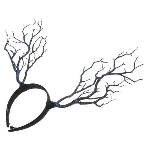 TOGEVAL Witch Horn Haarschmuck Branch Kopfschmuck Party Haarreifen Cosplay Halloween Haaraccessoire Blau TOGEVAL Witch Horn Haarschmuck Branch Kopfschmuck Party Haarreifen Cosplay Halloween Haaraccessoire Blau von TOGEVAL