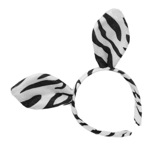 TOGEVAL Zebra Kostüm Haarreif für Plüsch Tierohren Headband für Halloween Karneval Partydekoration Bequemer Kopfschmuck für Festliche Anlässe TOGEVAL Zebra Kostüm Haarreif für Plüsch Tierohren Headband für Halloween Karneval Partydekoration Bequemer Kopfschmuck für Festliche Anlässe von TOGEVAL