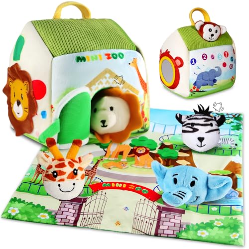 TOGOU2S Baby Spielzeug 6-12 Monate Montessori Spielzeug Zootiere Plüsch Baby Bauernhof Spielzeug mit Rassel Sensorik Spielzeug Motorikspielzeug Lernspielzeug mit Spielmatte 1 2 Jahre Ostergeschenk TOGOU2S Baby Spielzeug 6-12 Monate Montessori Spielzeug Zootiere Plüsch Baby Bauernhof Spielzeug mit Rassel Sensorik Spielzeug Motorikspielzeug Lernspielzeug mit Spielmatte 1 2 Jahre Ostergeschenk von TOGOU2S