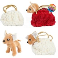 TOI TOYS 75261Z Plüschhund Chihuahua mit Handtasche, 20 cm, sortiert von TOI-TOYS