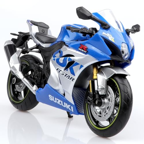 TOKAXI 1/12 Maßstab Suzuki GSX-R1000R Diecast Spielzeugmotorräder, Suzuki Motorradmodell, Suzuki Motorrad-Spielzeug Geschenke für Jungen und Mädchen von TOKAXI