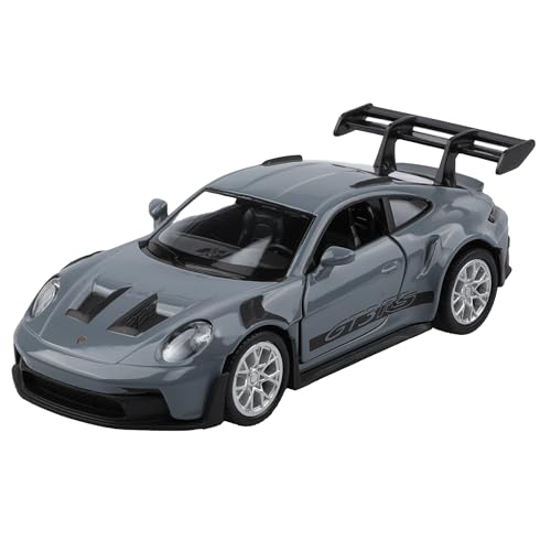 TOKAXI 1/36 Maßstab Porsche 911 RS Diecast Modellautos, Rückziehfahrzeuge Porsche 911 Spielzeugauto, Autos Geschenke für Jungen und Mädchen(Grau) von TOKAXI