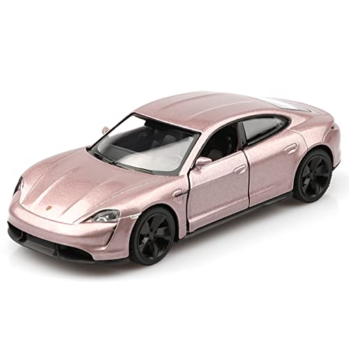 TOKAXI Porsche Taycan Druckguss-Auto-Modelle, Maßstab 1:36, zurückziehbare Fahrzeuge, Porsche-Spielzeugauto, Geschenke für Jungen und Mädchen von TOKAXI