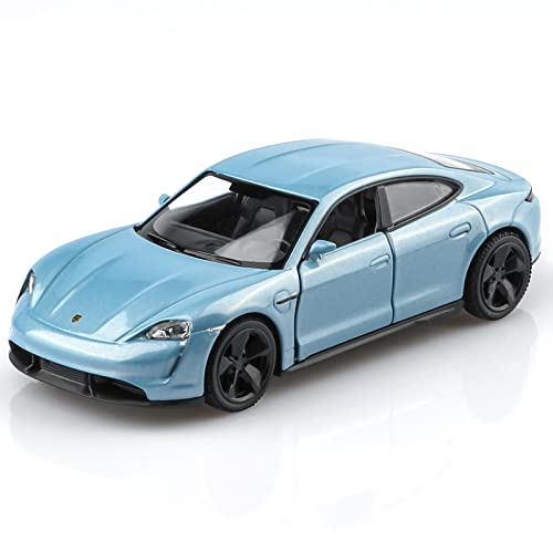 TOKAXI Porsche Taycan Druckguss-Auto-Modelle, Maßstab 1:36, zurückziehbare Fahrzeuge, Porsche-Spielzeugauto, Geschenke für Jungen und Mädchen von TOKAXI
