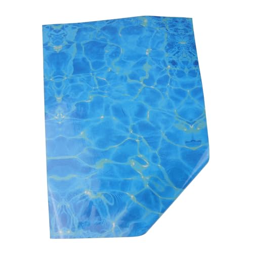 TOKIDNY 1 Blatt Wassertextur Aufkleber, Aquarium Aufkleber, Hintergrund, Selbstklebender Wandaufkleber, Bodenfliesen Aufkleber, Beschichtetes Papier, Selbstklebender Aufkleber, Aufkleber, von TOKIDNY
