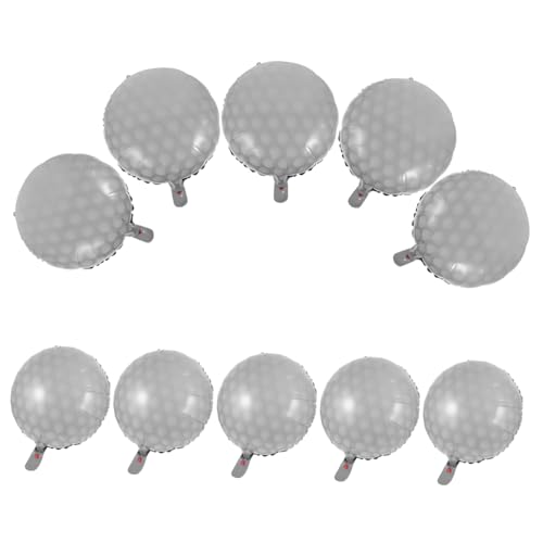 TOKIDNY 10 Stück Golfball Ballons, Partyzubehör, Golfball Sportballons, Golf Aluminiumfolienballons, Foto Requisiten Dekorationen, Innenballons, Ornamente, Hochzeitsballons, Dekorative von TOKIDNY