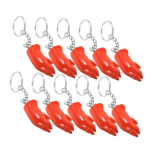 TOKIDNY 10 Stück Schweinefüße Schlüsselanhänger, Handtaschen Anhänger, Charms, Süßer Schweinefüße Schlüsselanhänger, Rucksack Schlüsselanhänger, Ästhetischer Lebensmittel von TOKIDNY