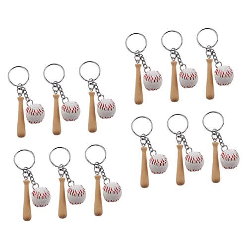 TOKIDNY 12 Stück Teiliges Dekorative Baseball Schlüsselanhänger Leicht und Kompakt Stylische Party Accessoires als für Baseballfans und Trendige Taschenanhänger von TOKIDNY