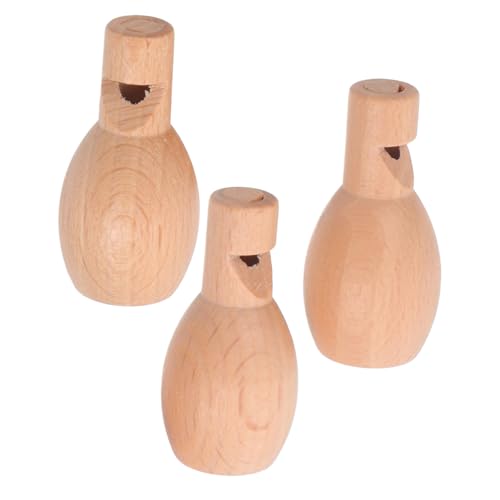 TOKIDNY 3 Stück Holz-mini-pfeifenspielzeug Für Kinderpartys, Geräuschmacher, Sound, Schlaginstrumente, Ideal Für Partyzubehör Im Kindergarten von TOKIDNY