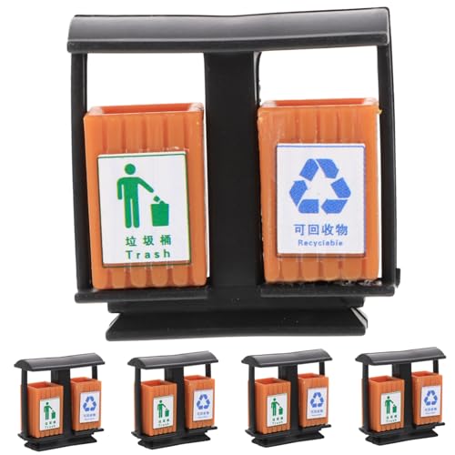 TOKIDNY 5 Stück Teiliges Mini Mülltonnen aus Stabilem Abs Detailreiches Puppenhaus Zubehör für DIY Kreative Miniatur Müllbehälter für Modellbau und Kinderzimmer Dekoration TOKIDNY 5 Stück Teiliges Mini Mülltonnen aus Stabilem Abs Detailreiches Puppenhaus Zubehör für DIY Kreative Miniatur Müllbehälter für Modellbau und Kinderzimmer Dekoration von TOKIDNY