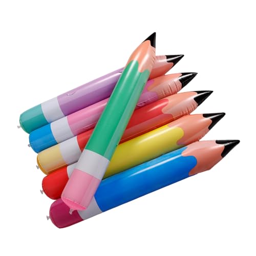 TOKIDNY 6 Stück Aufblasbare Bleistifte, Schüler Präsentieren Aufblasbare Spielzeuge, Dekorative Buntstift Requisiten, Bleistift, Aufblasbare Schulmaterialien, Aufblasbare Dekorationen, TOKIDNY 6 Stück Aufblasbare Bleistifte, Schüler Präsentieren Aufblasbare Spielzeuge, Dekorative Buntstift Requisiten, Bleistift, Aufblasbare Schulmaterialien, Aufblasbare Dekorationen, von TOKIDNY