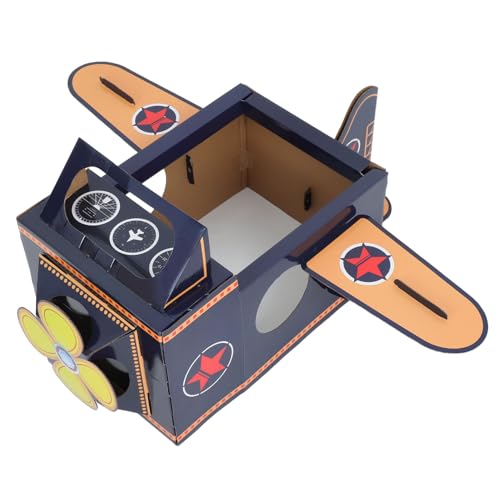 TOKIDNY Pappflugzeug für Rollenspiel Bastelaktivitäten und Lernspiele für Blaues Flugzeug von TOKIDNY