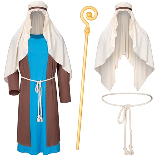 TOKYO REVENGERS Weihnachtskrippe für Erwachsene, Heiliger Josef, Schäferhund, Kostüm, Herren, Halloween, Cosplay, Kostümzubehör-Set, Blau, X-Large TOKYO REVENGERS Weihnachtskrippe für Erwachsene, Heiliger Josef, Schäferhund, Kostüm, Herren, Halloween, Cosplay, Kostümzubehör-Set, Blau, X-Large von TOKYO REVENGERS