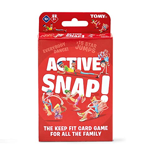 Tomy T73244EN Aktiv-Snap, Kinder-Action, Vorschul-Kinder-Kartenspiel für Jungen und Mädchen ab 4 Jahren von Tomy