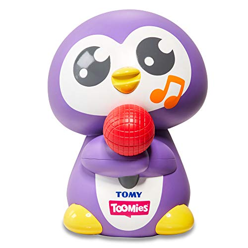 Toomies E72724 Baby Badewanne Musikspielzeug für Wasserspiel Tomy Stimmloser Pinguin Time Squeaker, sensorische Jungen und Mädchen, ab 12 Monaten, Mehrfarbig von TOMY Toomies