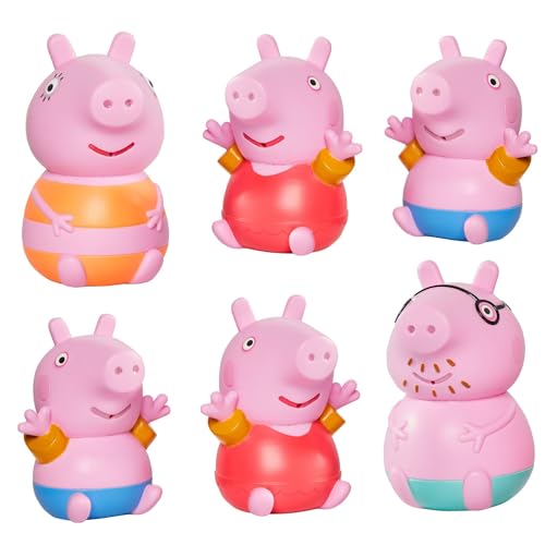 TOOMIES E73159 Tomy Peppa, Daddy Pig, Peppa & George Squirters, Baby, Kids Toys for Water Play, Fun Bath Accessories for Babies & Toddlers, Suitable for 18 Months, 2, 3 & 4 Year Olds,Pink von Toomies