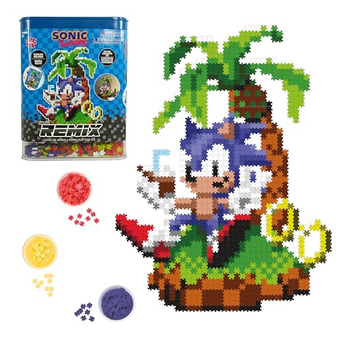 Jixelz Remix Sonic The Hedgehog Bastelset – Chillin' Sonic – keine Hitze oder Kleber erforderlich – STEM Bauspielzeug – Pixelkunst für Schreibtisch, Schlafzimmer oder Studentenwohnheim – 1200+ Teile – Jixelz Remix Sonic The Hedgehog Bastelset – Chillin' Sonic – keine Hitze oder Kleber erforderlich – STEM Bauspielzeug – Pixelkunst für Schreibtisch, Schlafzimmer oder Studentenwohnheim – 1200+ Teile – von TOMY
