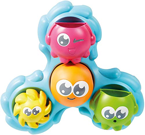 TOMY Games E72820C Spin & Splash Toomies Octopus Bath Toy for Water Play Suitable for 1, 2, 3 & 4 Year Olds Girls & Boys, Various von Toomies