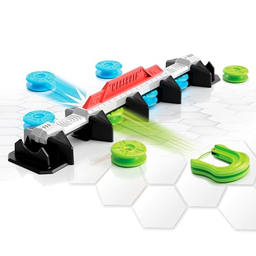 Fat Brain Toys Magshuto Knockout Rail, Spiel mit Abschussrampe, Reaktionsspiel für 2 Spieler, actionreiches Familienspiel zur Förderung der Koordination von TOMY