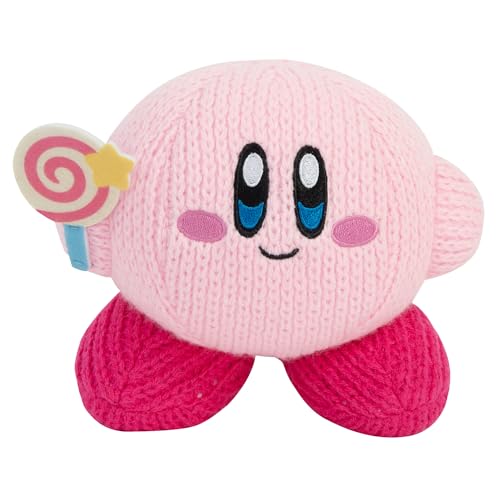 TOMY Nuiguru Knit Kirby Plush – Kirby mit unbesiegbaren Süßigkeiten – Sammlerstück, Strick- und Häkelplushies – niedliche Schreibtisch-Accessoires und Osterkorb-Füllungen – Spielzimmer-Dekor und TOMY Nuiguru Knit Kirby Plush – Kirby mit unbesiegbaren Süßigkeiten – Sammlerstück, Strick- und Häkelplushies – niedliche Schreibtisch-Accessoires und Osterkorb-Füllungen – Spielzimmer-Dekor und von TOMY