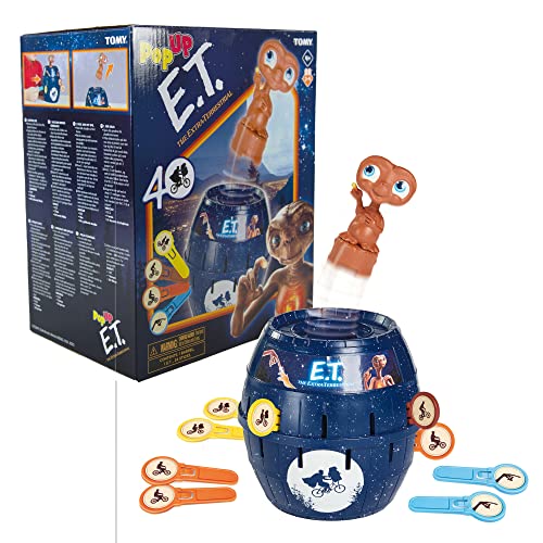 Tomy T73418 Pop Up E.T. Kinder-Action-Brettspiel für Kinder, 2–4 Spieler, geeignet für Kinder ab 4 Jahren von Tomy