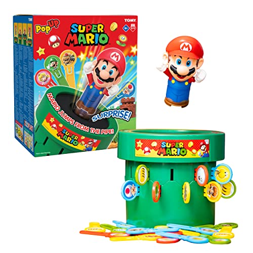 TOMY Pop Up Super Brettspiel für Vorschulkinder & die ganze Familie, 2 - 4 Spieler, für Jungen & Mädchen ab 4 Jahren von TOMY