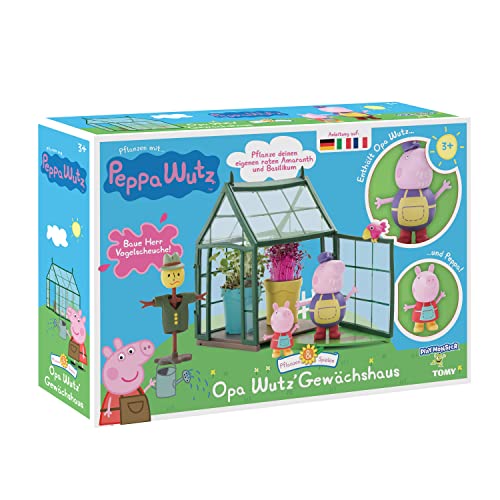 TOOMIES E73339 Tomy Spielzeugset. Peppa Wutz Gewächshaus für Kinder zum selber Pflanzen. Set inkl. Grassamen, Kreativset für Jungen und Mädchen ab 4 Jahren, Spielzeug für Kleinkinder, Muticoloured TOOMIES E73339 Tomy Spielzeugset. Peppa Wutz Gewächshaus für Kinder zum selber Pflanzen. Set inkl. Grassamen, Kreativset für Jungen und Mädchen ab 4 Jahren, Spielzeug für Kleinkinder, Muticoloured von TOMY
