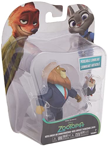 Tomy L70004EU - Zoomania - Bürgermeister Lionheart und Lemming-Geschäftsmann Spielfiguren von TOMY