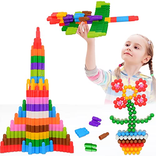 TOMYOU Kinder 140-teiliges Set Bausteine Konstruktionsspielzeug - Lernen STEM Spielzeug Lernset Kind - 10 Farben Bauspielzeug für Kinder ab 3 Jahren TOMYOU Kinder 140-teiliges Set Bausteine Konstruktionsspielzeug - Lernen STEM Spielzeug Lernset Kind - 10 Farben Bauspielzeug für Kinder ab 3 Jahren von TOMYOU