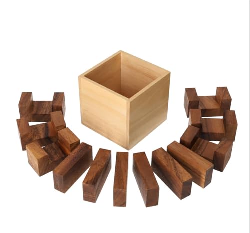 Bild der Wissenschaft Shop Harun Solo-Denkspiel, Holz-Würfel, 12 Teile, 7,5 x 7,5 cm, Kreatives Problemlösungsspiel Bild der Wissenschaft Shop Harun Solo-Denkspiel, Holz-Würfel, 12 Teile, 7,5 x 7,5 cm, Kreatives Problemlösungsspiel von TONART