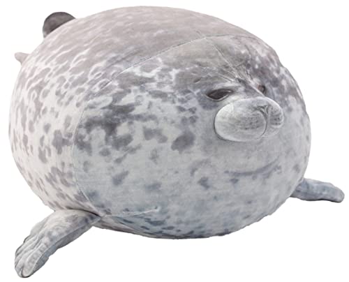 TONGSONG 60 cm großes Plüschkissen Weiches ausgestopftes Blob Seal Tierspielzeug, molliges Robbenplüschtier für Kinder, Meerestierkissen für die Raumdekoration. von TONGSONG