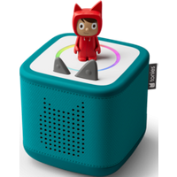 tonies® 11002729 Toniebox 2 Meeresgrün Starter Set Kreativ-Tonie Rot von TONIES®