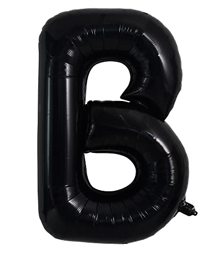 40 Zoll große schwarze B Buchstabe Ballons Jumbo Helium Ballons, Folie Mylar Big Alphabet für Geburtstagsfeier Jubiläum Valentinstag Zubehör Dekorationen von TONIFUL