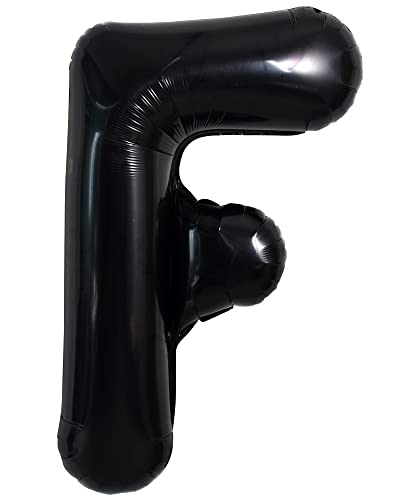 40 Zoll große schwarze F Buchstabe Ballons Jumbo Helium, Folie Mylar Big Alphabet Ballons für Geburtstagsfeier Jubiläum Valentinstag Zubehör Dekorationen von TONIFUL