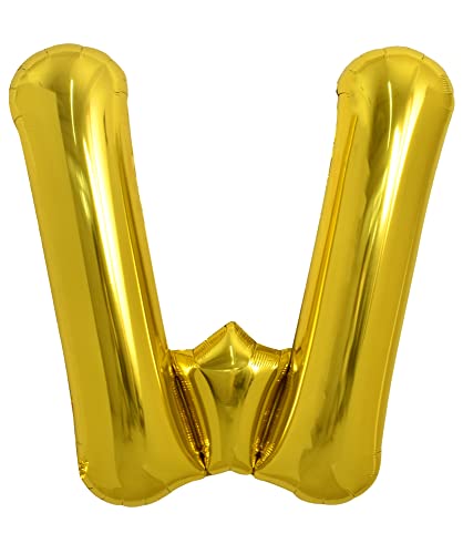 TONIFUL 40 Zoll Große Goldfarbene W Buchstabe Ballon, Jumbo Helium Folie Mylar Big Alphabet für Geburtstagsfeier, Jubiläum, Valentinstag Zubehör Dekorationen TONIFUL 40 Zoll Große Goldfarbene W Buchstabe Ballon, Jumbo Helium Folie Mylar Big Alphabet für Geburtstagsfeier, Jubiläum, Valentinstag Zubehör Dekorationen von TONIFUL