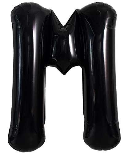 40 Zoll große schwarze M Buchstaben Ballons Jumbo Helium Ballons, Folie Mylar Big Alphabet Ballons für Geburtstagsfeier Jubiläum Valentinstag Zubehör Dekorationen 40 Zoll große schwarze M Buchstaben Ballons Jumbo Helium Ballons, Folie Mylar Big Alphabet Ballons für Geburtstagsfeier Jubiläum Valentinstag Zubehör Dekorationen von TONIFUL