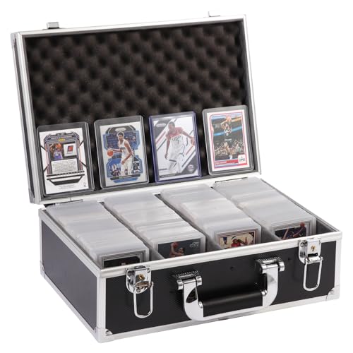 Toploader Aufbewahrungsbox für 3" x 4" 35pt Rigid Cards, Trading Cards, Sportkarten (650+ Toploader Kapazität) - Schwarz von TONYLAIJIANTAO