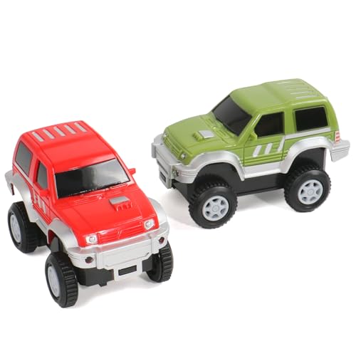 TONZE Spielzeugauto 2 Stück für Autorennbahn Kinder, Strax Bahn Auto Rennauto Kompatibel mit Autorennbahn Rennbahn TONZE Spielzeugauto 2 Stück für Autorennbahn Kinder, Strax Bahn Auto Rennauto Kompatibel mit Autorennbahn Rennbahn von TONZE