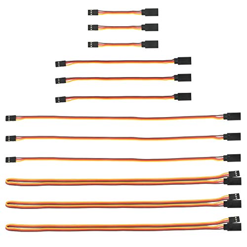 GTIWUNG 3" 6" 12" 24" RC Servo Verlängerungskabel, JR Servoverlängerung, Servokabel, JR Stecker Verlängerung, Servo Extension Cable 22AWG 60 Kerne Kabel Futaba für Fernbedienung Flugzeuge GTIWUNG 3" 6" 12" 24" RC Servo Verlängerungskabel, JR Servoverlängerung, Servokabel, JR Stecker Verlängerung, Servo Extension Cable 22AWG 60 Kerne Kabel Futaba für Fernbedienung Flugzeuge von GTIWUNG