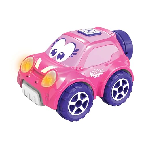 TOOKO Junior Ferngesteuertes Auto, multidirektional, Rosa, kann auch Suivre, Klang und helle Effekte, Spielzeug für Kinder ab 2 Jahren von TOOKO