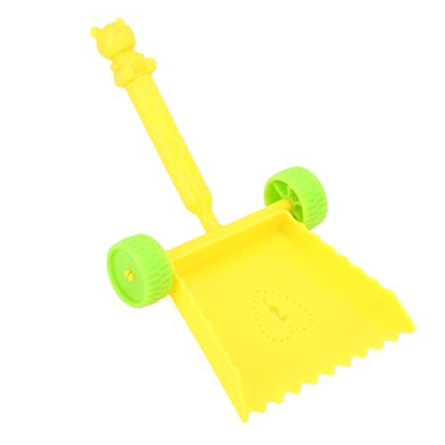 TOOLSGO Kinder Strand Schaufel Schiebe-Rad-Design ABS-Kunststoff helle Farbe zum Schaufeln Digging Sand Schnee für Kinder Erwachsene (Yellow) von TOOLSGO