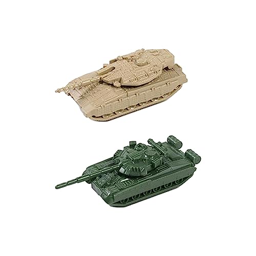 TOOYFUL 2 Stück 1/144 Puzzle Panzermodell Raupenwagen Panzerwagen Spielzeug für Kinder Tischdekoration, MM1085 von TOOYFUL