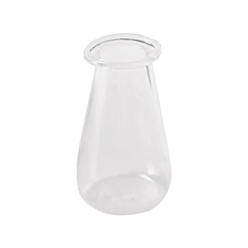 TOOYFUL Blumen-Aufbewahrungsglas 1:12 Puppenhaus-Miniatur-Vase Puppenhaus-Vase Jar Miniatur-Vase-Modell, Transparente Flasche von TOOYFUL