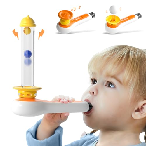 TOP BRIGHT 3-in-1 Montessori-Spielzeug ab 3 Jahren, Ballblasen, schwimmenden Blasrohrbällen – sensorisches Babyspielzeug, Feinmotorik, Lernspielzeug für 3 4 5 Jahre Jungen und Mädchen von TOP BRIGHT