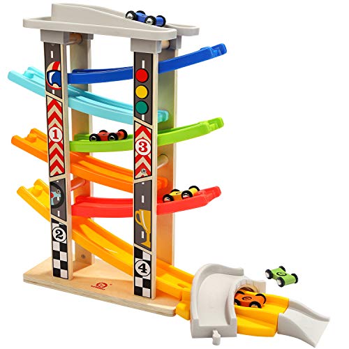 TOP BRIGHT Kugelbahn Autorennbahn Holz mit 6 Fahrzeuge, Auto Rennbahn Kinder Geschenke Holz Spielzeug ab 1 Jahr Jungen und Mädchen TOP BRIGHT Kugelbahn Autorennbahn Holz mit 6 Fahrzeuge, Auto Rennbahn Kinder Geschenke Holz Spielzeug ab 1 Jahr Jungen und Mädchen von TOP BRIGHT