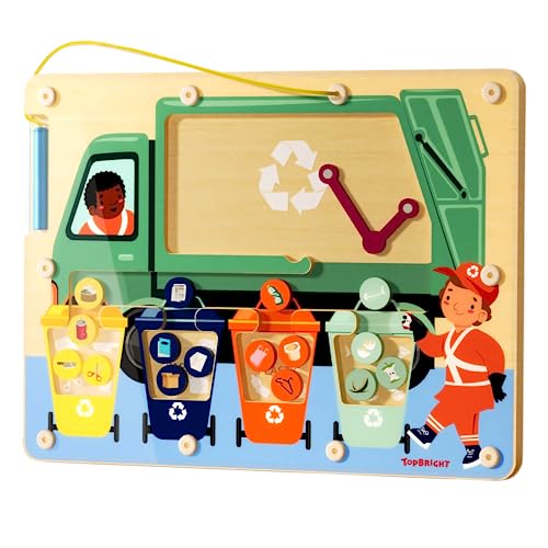TOP BRIGHT Labyrinth Brett Magnetisches Spielzeug für Kinder, Holz Sortier Spielzeug, Motorikspielzeug für 3 4 5 Jahre Junge Mädchen Geschenke TOP BRIGHT Labyrinth Brett Magnetisches Spielzeug für Kinder, Holz Sortier Spielzeug, Motorikspielzeug für 3 4 5 Jahre Junge Mädchen Geschenke von TOP BRIGHT
